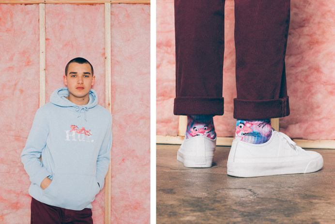 HUF Pink Panther 2017 Spring/Summer Collection San Fransisco T-Shirts Socks - 3769790