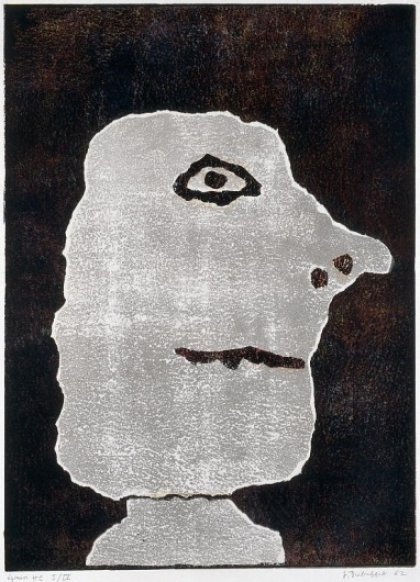 dubuffet profile 1962.jpg 554×768 pixels #illustration #portrait #art #painting #fine