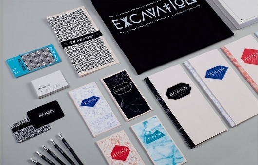 Morey Talmor – Graphic Design | EXCAVATION #marble #stationary