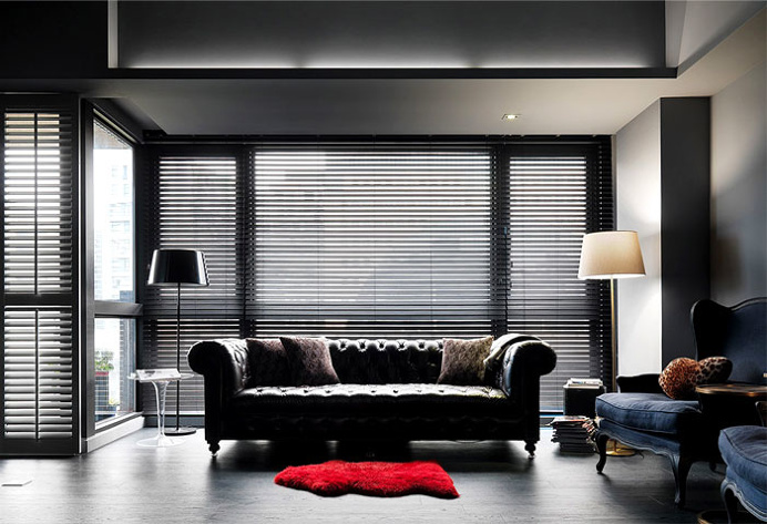 Dark Colored Apartment with Exposed Brick Walls - InteriorZine
