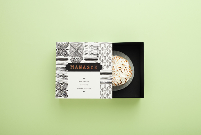 The new luxurious french patisserie & boulangerie named Manassé was designed by minimal branding & corporate identity specialists from Mexi