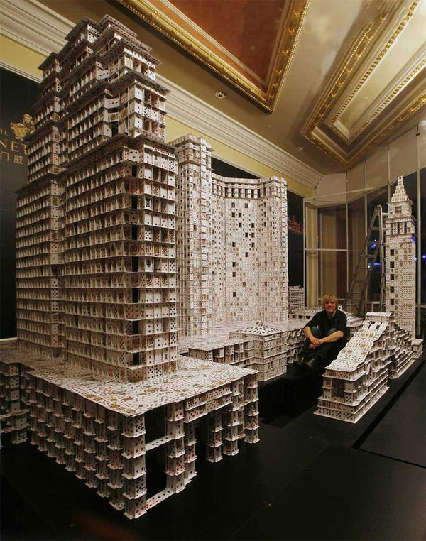 CJWHO ™ (Bryan Berg, a Cardstacker Bryan Berg was...) #insane #design #berg #photography #cardstacker #cards #bryan