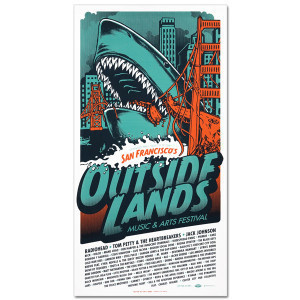 Outside Lands 2008 #orange #shark #gate #lands #sf #golden #outside #bridge #aqua