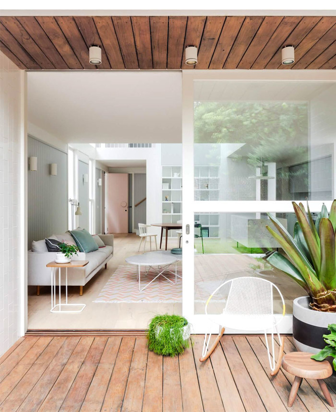 Tribe Studio Architects Created Double Bay House in Pastel Color Scheme - InteriorZine #architecture #house #home #decor #interior