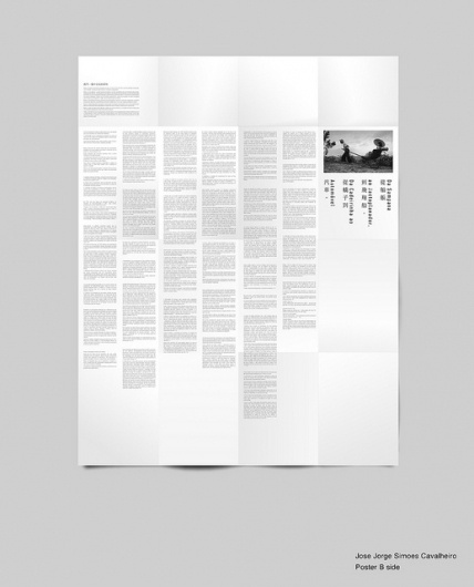 Brochure design idea #176: Jorge_poster-B-side | Flickr - Photo Sharing! #ckcheang #somethingmoon #design #graphic #poster #...