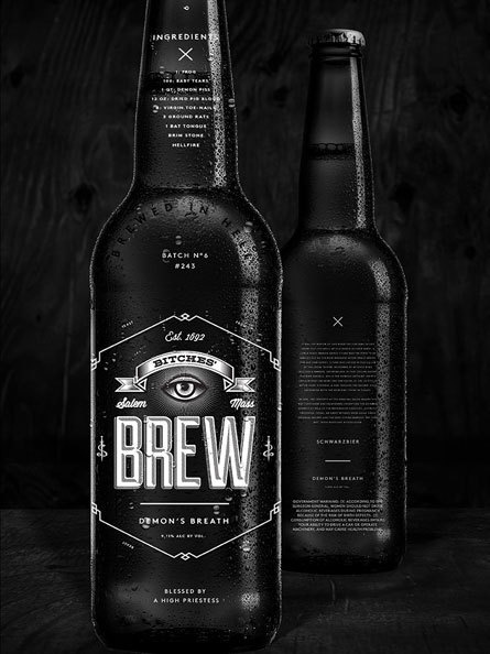 Bitches Brew by Wedge & Lever #brewery #beer #packaging #print #can