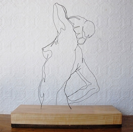 Gavin Worth's Wire Sculptures | Yatzer #form #sculpture #worth #gavin #wire #female