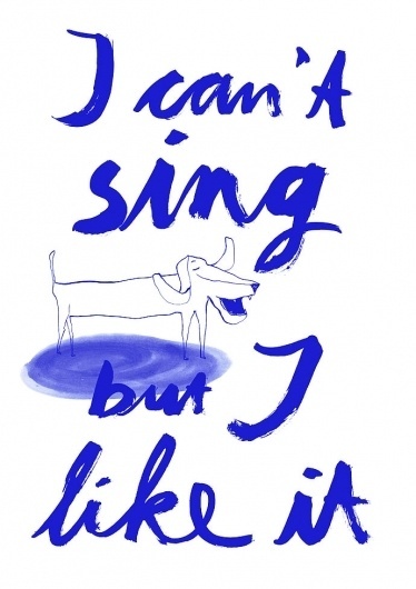 Maria Fischer · Portfolio · Illustration #sing #handlettering #fischer #illustration #maria #dog