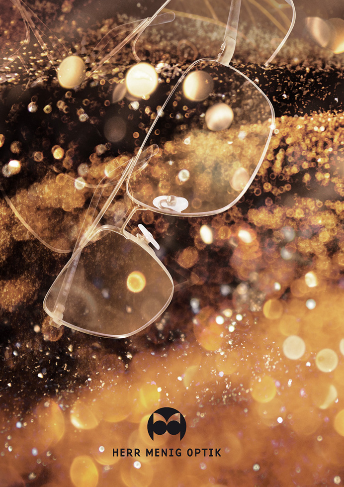 Ad illustration for Herr Menig Optik, an optician in Nürnberg Germany - www.philippzm.com #ad #illustration #glasses #axe #saw #leaves #opt
