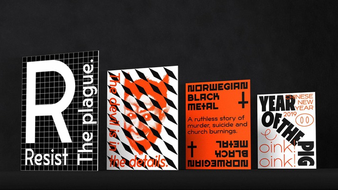 Lucifer Sans Font - Mindsparkle Mag Daniel Brokstad designed Lucifer Sans – a modern sans serif font rooted in Scandinavian geometry and minimalism, mixed with a healthy dose of black metal and irreverent attitude. #logo #packaging #identity #branding #design #color #photography #graphic #design #gallery #blog #project #mindsparkle #mag #beautiful #portfolio #designer