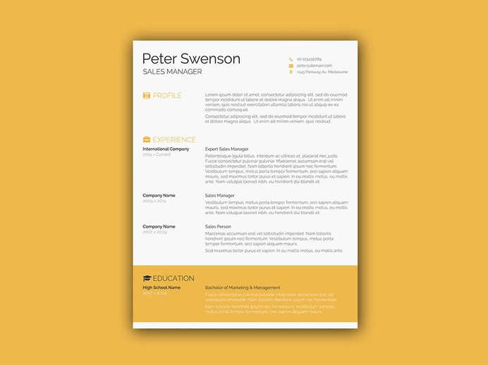 Swenson Resume Template