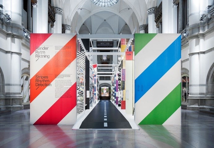 Stripes, Rhythm, Direction — Stockholm Design Lab #interior #bright #stripes #color #large #signage