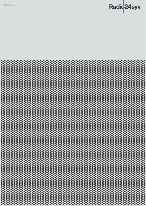 Radio24syv Posters Mega Design #radio #pattern #geometry #dots #poster