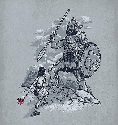 david-and-goliath.jpg (JPEG Image, 580x614 pixels) #illustration #il