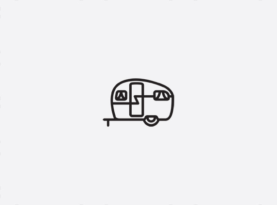 mkn design Michael Nÿkamp #mafia #line #camper #small #illustration #dutch #trailer #typography