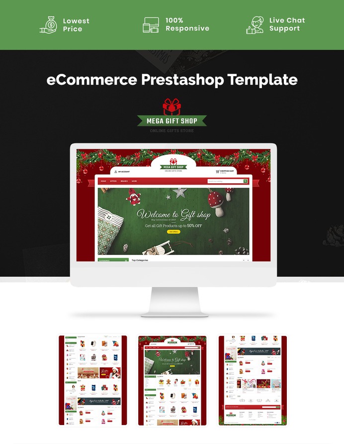 #Mega #Gift #Shop - #Prestashop #Responsive #Theme | #TemplateTrip #eCommerce #Website #Design #Template
