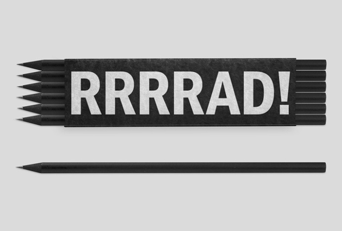 RAD by Studio Mjölk #graphic design #black and white #print