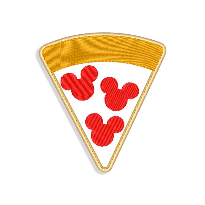 Pizza Mickey Mouse Embroidery design