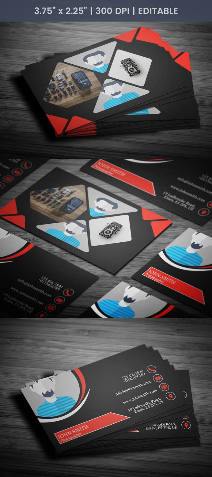 Free Awesome Photography Business Card Template