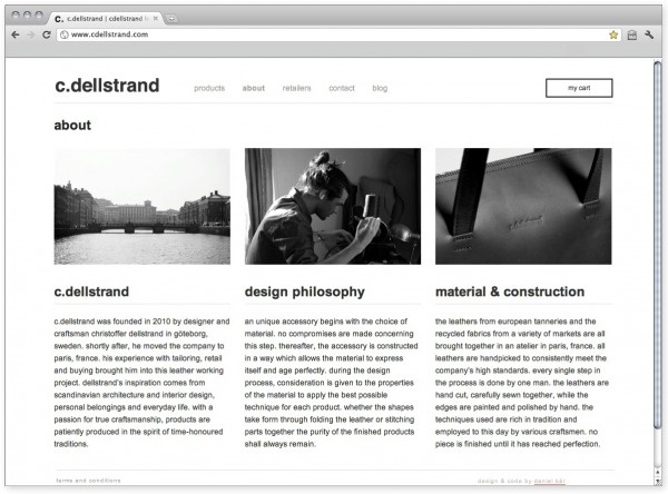 Daniel Bär Graphic Design #corporate #leather #modernist #web #typography