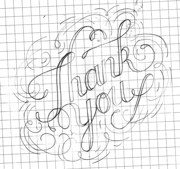 sketch_03_desat #rivera #lettering #days #you #filigree #of #micah #thank #100 #hand #typography
