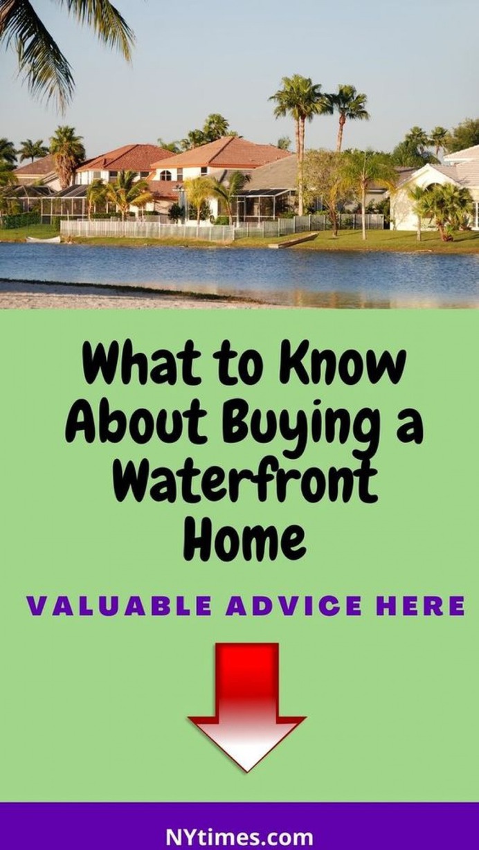 What to Know About Buying a Waterfront Home Infographic