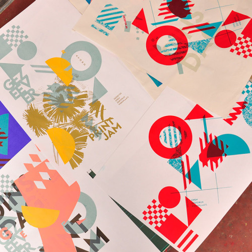 gezeever screenprint poster typography illustration gezeever open zeefdrukwerkplaats Antwerpen