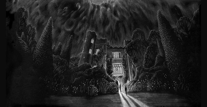Various Pencil Drawings by Børge Bredenbekk