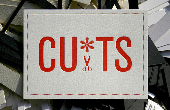 CU*TS - letterpress business card #card #business