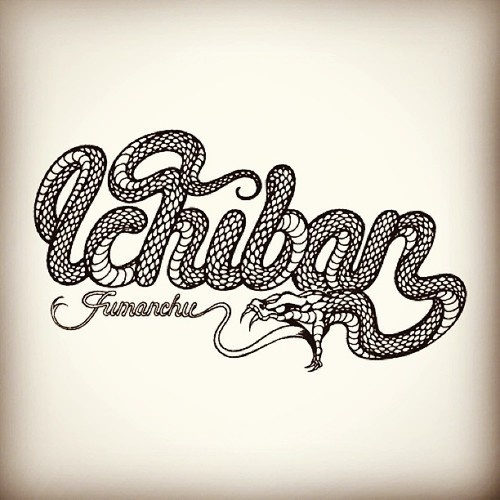 Year of the Snake; an old graphic from #lettering #hand #snake