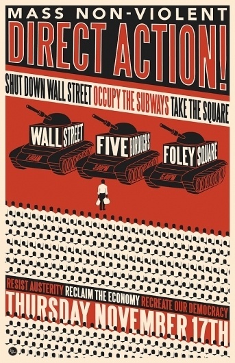 November 17th Day of Action | OccupyWallSt.org #protest #occupy #tanks #wall #poster #street