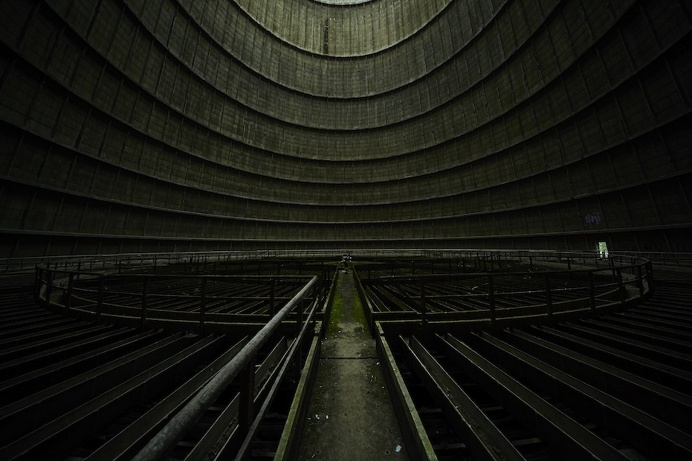A Suspended Bonsai Inside an Abandoned Power Plant