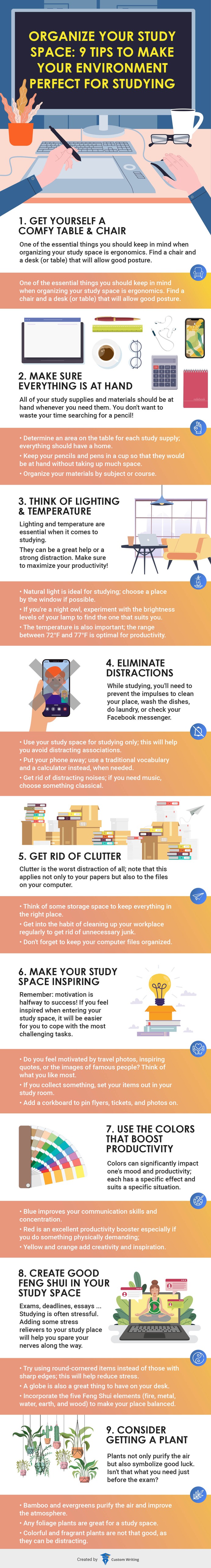 Organize Your Study Space: 9 Tips to Make Your Environment Perfect for Studying (https://custom-writing.org/blog/organize-your-study-space)