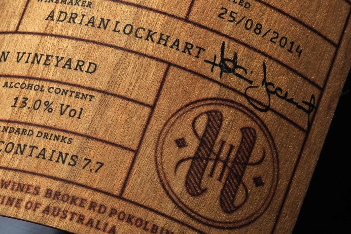 epic wine bottle design wooden label design inspiration minimal luxury print on wood by mindsparklemag www.mindsparklemag.com