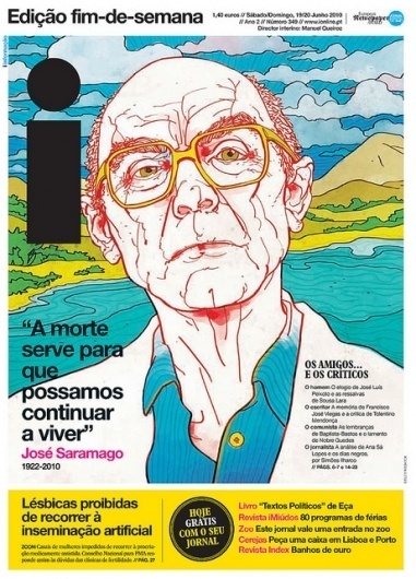 Front Page: Saramago Death | Flickr - Photo Sharing! #design #newspaper