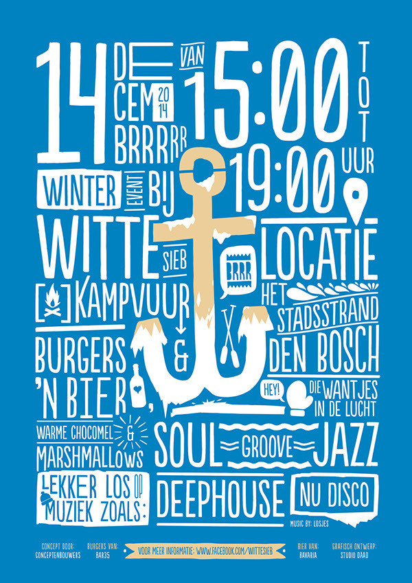 Witte Sieb // Urban Beach Identity on Behance #design #graphic #poster #typography