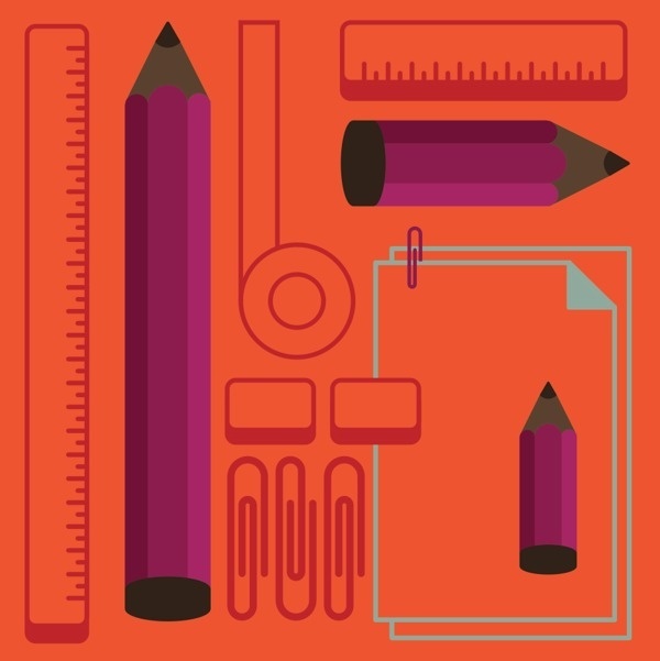 Lápiz random #vector #color #ilustracin #illustration #pencil