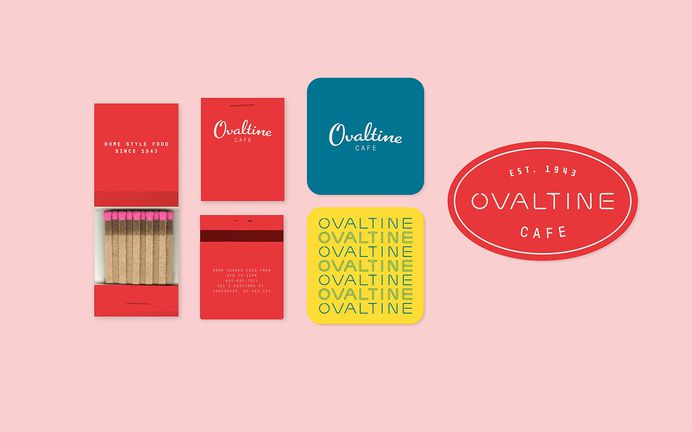 Ovaltine Cafe #branding #rebrand #design #logo #identity #print #menu #typography