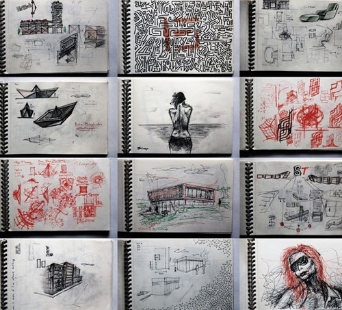 50 Awesome Sketchbook Scans Worth Checking Out | Septagon Studios Comic Blog: Comic Creation Trends, Resources and News #sketchbook #beka #moleskine #sketch #pkhakadze