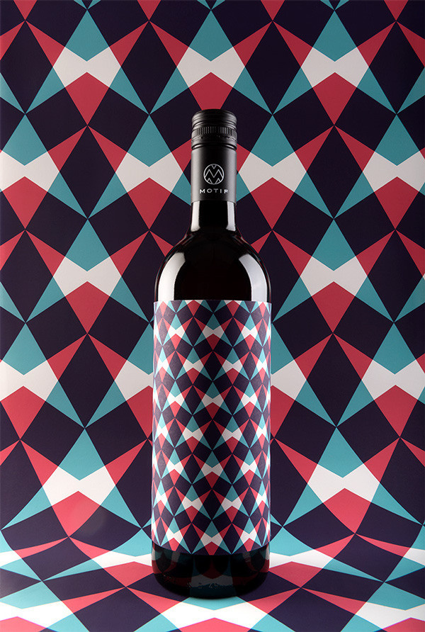 MOTIF Fine Art Wine on Packaging Design Served #bottle #packaging #colours #wine #great