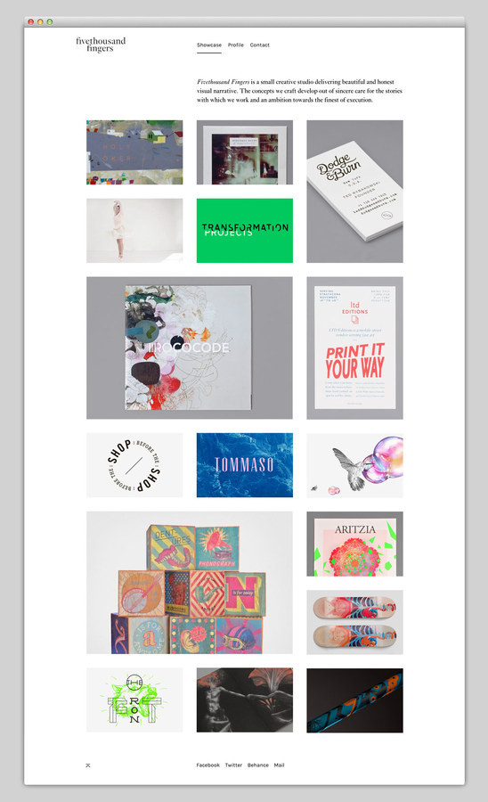Fivethousand Fingers #website #layout #web