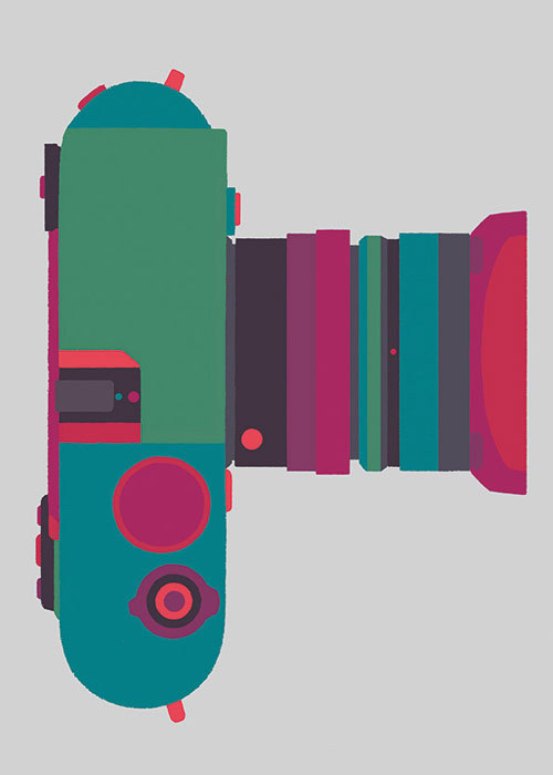 Basilicas print series by Adrian Johnson celebrates classic cameras #camera #illustration