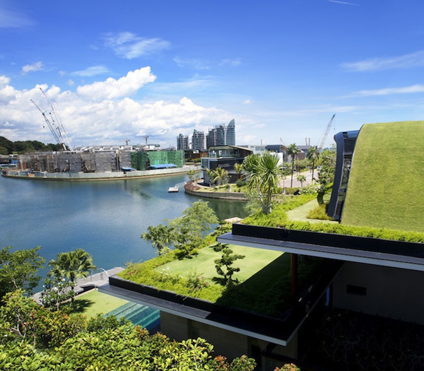 CJWHO ™ (Unique Sloping Roof Garden + Meera Sky Garden...) #design #roof #architecture #garden #singapore #green
