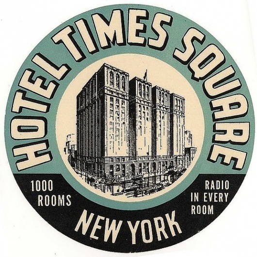 Typography / hotel times square new york #hotel #times #label