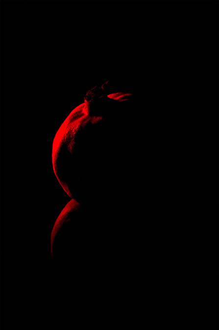Juicy Pomegranate by Niermala B. Timmers www.niermalatimmers.com #drama #timmers #red #pomegranate #juicy #photo #fruit #bouwina #contrast #black #mirror #shiney #photography #healthy #niermala #hard #lighting #still #life #shadow