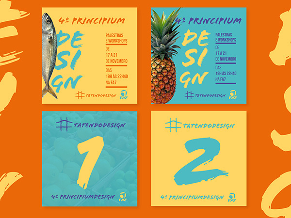4º Design Week - FA7 on Behance #market #week #fruit #design #graphic #art #pineapple #weekend