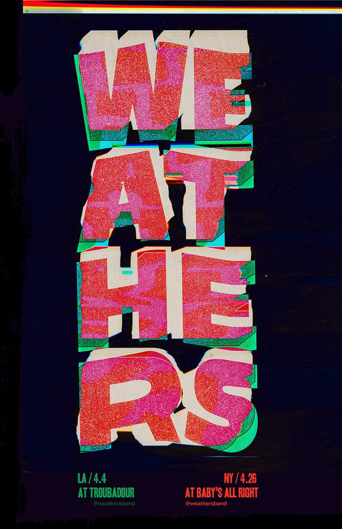 Weathers gig posters