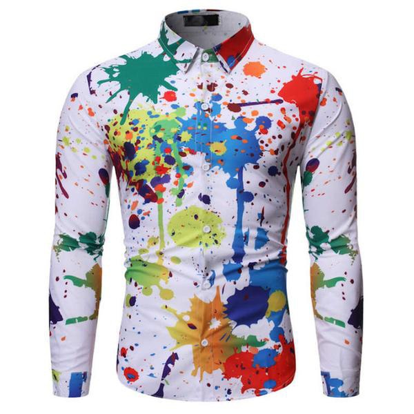 Stylish Western Cowboy Shirt Men Brand Design Embroidery Slim Fit Casual Long Sleeve Shirts Mens Wedding Party Shirt for Male