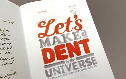 Typography / Interbrand #handwritten #bold #typography