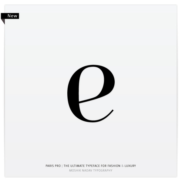 Paris Pro | New Typeface for Fashion by Moshik Nadav on Behance #font #paris #serif #ligatures #moshik #arabesque #typeface #fashion #nadav #pro